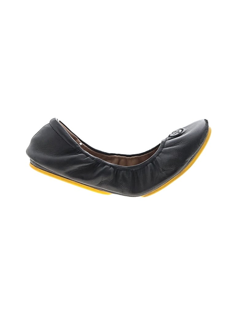 Pre-owned Assorted Brands Flats In Black