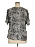IMAN Animal Print Silver Short Sleeve T-Shirt Size XL - photo 2