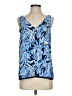 Lilly Pulitzer 100% Polyester Blue Sleeveless Blouse Size S - photo 1