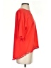 French Connection 100% Polyester Red Short Sleeve Blouse Size S - photo 4