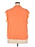 Liz Claiborne 100% Polyester Orange Sleeveless Blouse Size XXL - photo 2