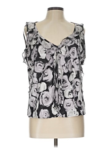St. John Sleeveless Silk Top (view 1)