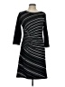 Gabby Skye Stripes Black Casual Dress Size L - photo 1