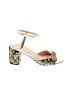 J.Crew Animal Print Gold Sandals Size 8 - photo 1