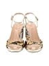 J.Crew Animal Print Gold Sandals Size 8 - photo 2