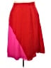 Ellos 100% Polyester Color Block Red Formal Skirt Size 22 - photo 1