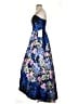 Betsy & Adam 100% Polyester Floral Blue Cocktail Dress Size 4 - photo 5