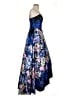 Betsy & Adam 100% Polyester Floral Blue Cocktail Dress Size 4 - photo 4