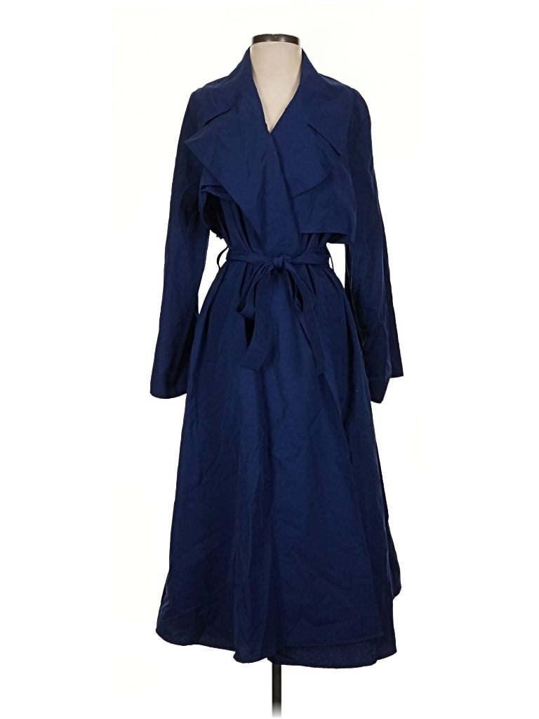Pre-owned Banana Republic Trenchcoat In Blue