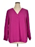 Cynthia Steffe 100% Polyester Purple 3/4 Sleeve Blouse Size XL - photo 1