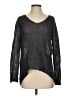 Helmut 100% Linen Metallic Black Pullover Sweater Size S - photo 1