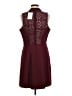 Theory Solid Burgundy Cocktail Dress Size M - photo 2