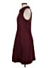 Theory Solid Burgundy Cocktail Dress Size M - photo 5
