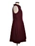 Theory Solid Burgundy Cocktail Dress Size M - photo 4