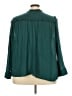 Ellos 100% Rayon Teal 3/4 Sleeve Blouse Size 26 - photo 2