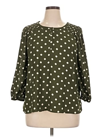 Bobeau 3/4 Sleeve Blouse (view 1)