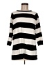 Jeanne Pierre 100% Cotton Stripes Silver Pullover Sweater Size M - photo 1