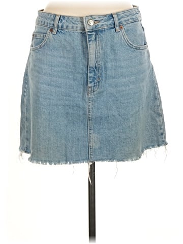 Topshop Denim Skirt (view 1)
