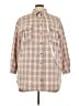 Missguided Tan Long Sleeve Button-Down Shirt Size 14 - photo 1
