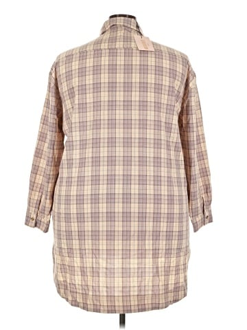 Missguided Long Sleeve Button-Down Shirt (view 2)