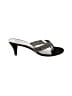 Pelle Moda 100% Leather Solid Black Sandals Size 7 - photo 1