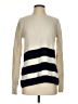 Vince. Stripes Ivory Wool Pullover Sweater Size S - photo 1