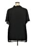 Pleione 100% Polyester Black Short Sleeve Blouse Size 2X - photo 2