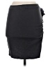 Monrow Solid Gray Black Casual Skirt Size S - photo 2