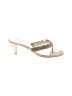 Pelle Moda 100% Leather Solid Gold Ivory Sandals Size 7 - photo 1
