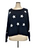 Victoria's Secret Pink 100% Cotton Stars Blue Pullover Sweater Size XXL - photo 1