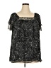 Jaclyn Smith 100% Polyester Black Short Sleeve Blouse Size 2X - photo 1