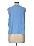 Dennis by Dennis Basso Blue Silver Sleeveless Top Size L - photo 2