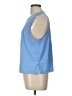 Dennis by Dennis Basso Blue Silver Sleeveless Top Size L - photo 5