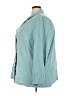 BLOOMCHIC 100% Polyester Teal 3/4 Sleeve Blouse Size 22 - 24 - photo 5