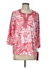 Rebecca Malone Pink 3/4 Sleeve Blouse Size L - photo 1