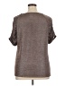 Jennifer Lopez Brown Short Sleeve Top Size XL - photo 2