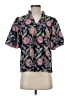 THML Floral Blue Short Sleeve Blouse Size XS - photo 1