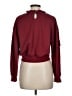 Shein 100% Polyester Hearts Burgundy Pullover Sweater Size M - photo 2