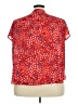 Fun2Fun 100% Polyester Red Short Sleeve Henley Size 3X - photo 2