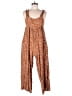 Ellos 100% Rayon Animal Print Brown Jumpsuit Size M - photo 1