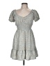 No Comment 100% Polyester Paisley Blue Casual Dress Size M - photo 1