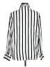 Emily Daniels 100% Rayon Stripes Ivory Long Sleeve Blouse Size XL - photo 2