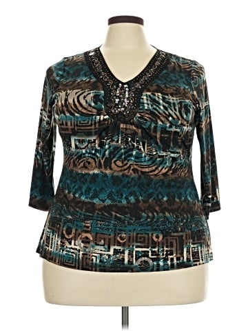 Suzie In The City 3/4 Sleeve Blouse (view 1)