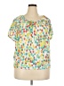 Cathy Daniels Green Short Sleeve Blouse Size XXL (estimated) - photo 1