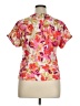 Thomas & Olivia Floral Pink Short Sleeve Blouse Size XL - photo 2