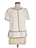 Zara Basic Ivory Short Sleeve Blouse Size M - photo 1