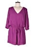 Krisa Solid Purple Romper Size M - photo 1