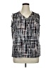 Kasper Blue Sleeveless Blouse Size 1X - photo 1