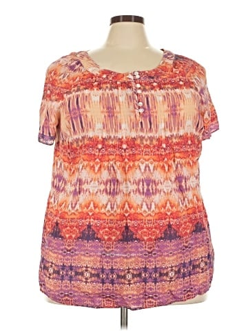 Art and Soul Short Sleeve Blouse (view 1)