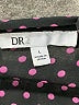 DR2 Polka Dots Black Short Sleeve Blouse Size L - photo 7